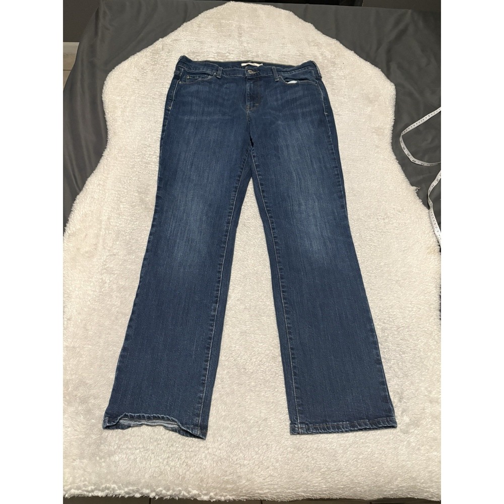 Levi's 505 Straight Women's Size 12 Blue Denim Jeans Pants Stretch 31x32